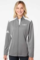 Adidas Women's Textured Mixed Media Full-Zip Jacket